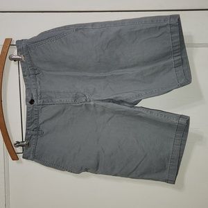 Docker's Gray Flat Front Shorts